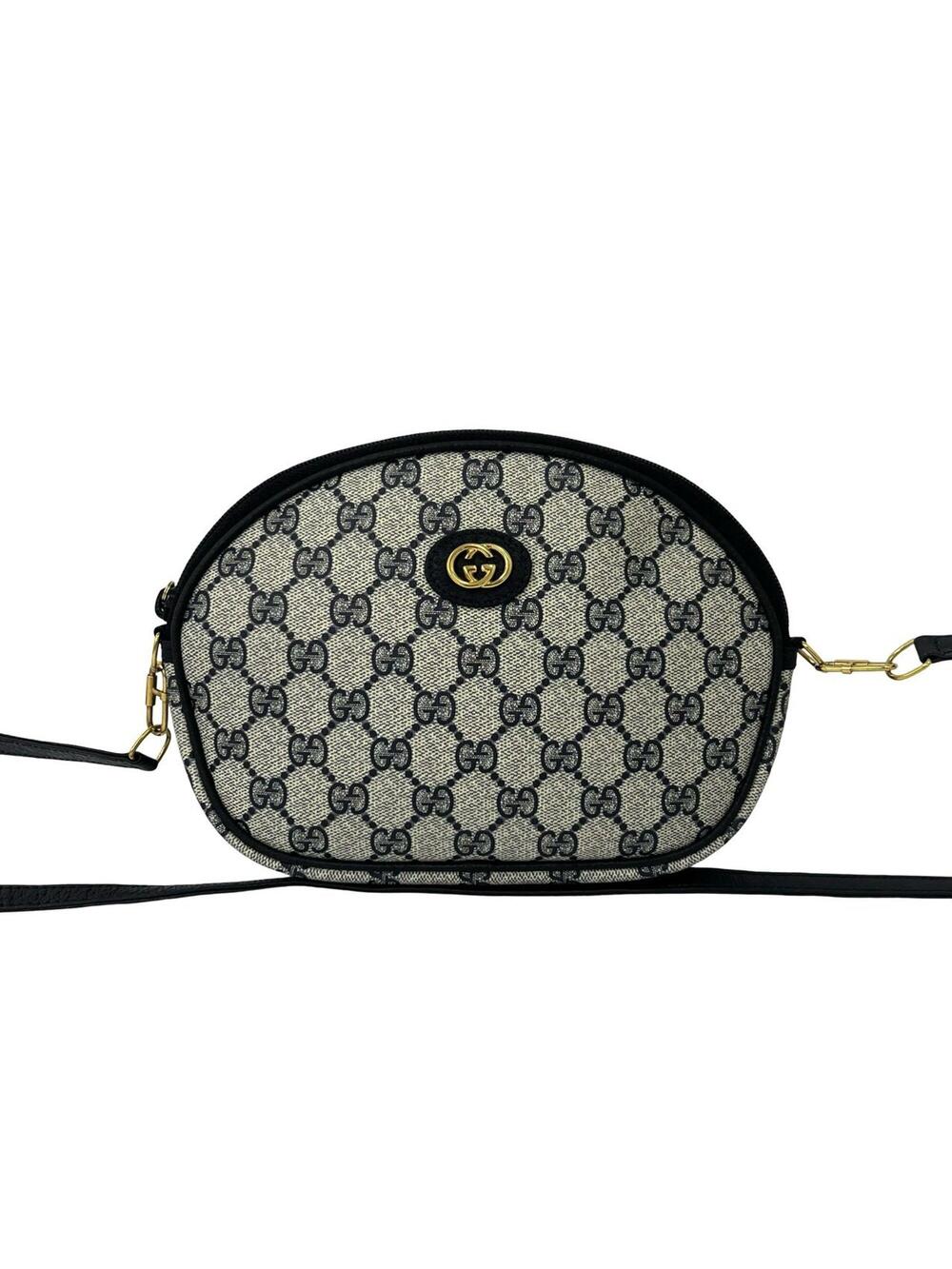 Gucci Vintage Round Crossbody Bag Gg #357014G59B